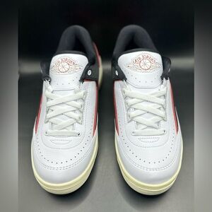 WMNS Air Jordan 2 Retro Low (NEW) Size 8 FD4849 106 (No Box) White/Black Red